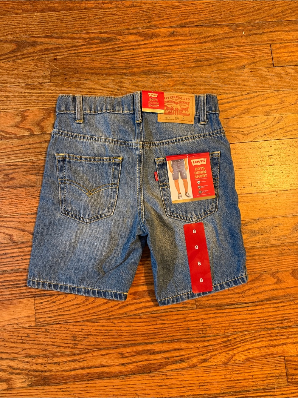 Levi's Boys Blue Denim Jean Shorts